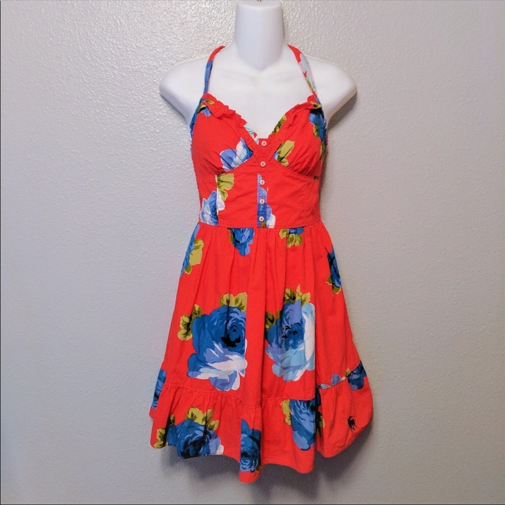Abercrombie & Fitch flower halter size small dress